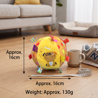 Interactive Hanging Dog Ball Toy with Elastic Play Rope & Hook