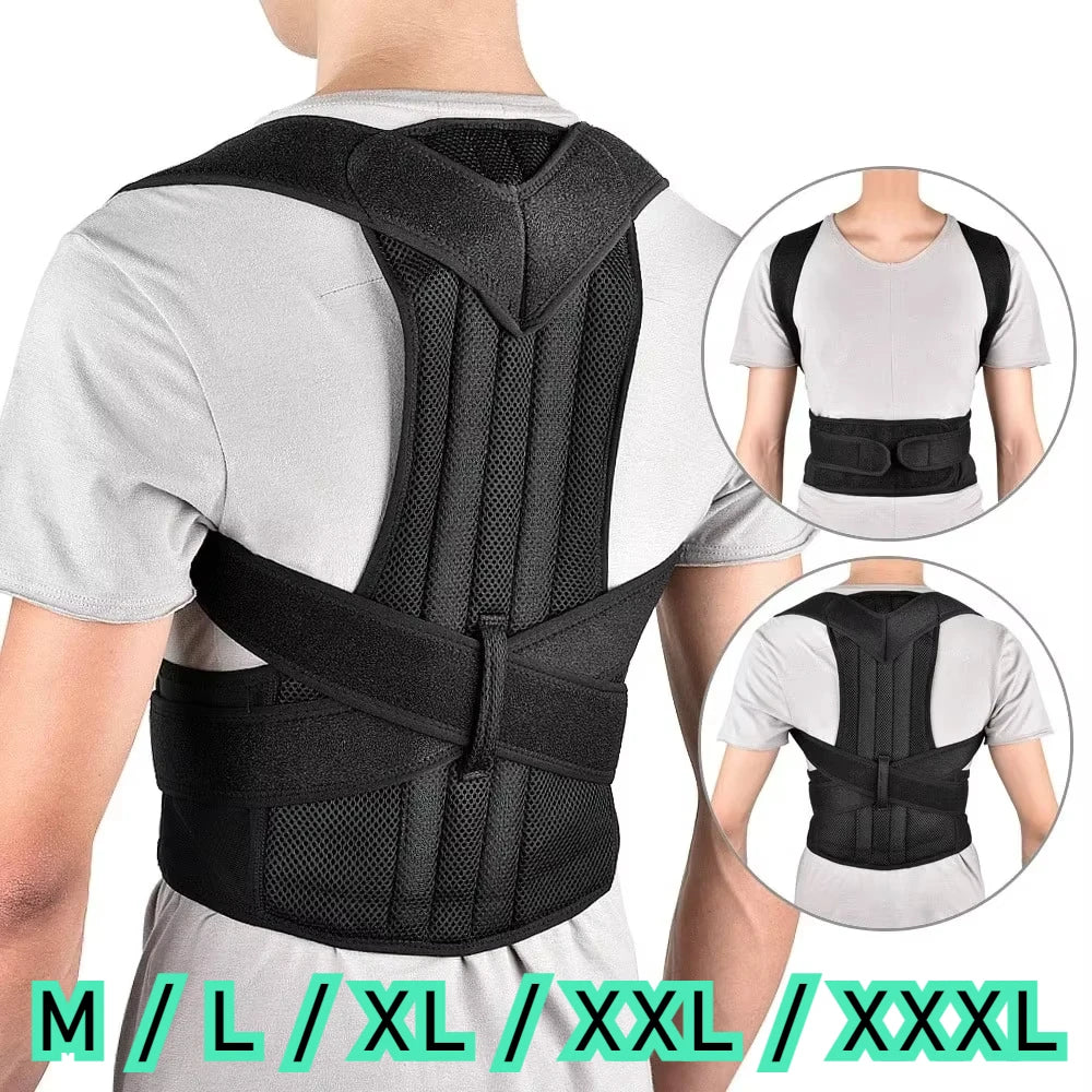 Reinforced Belt Lumbar Column Posture Corrector Vest Adjustable Back Support Strap Shoulder Spine Brace Neck Stretcher Trainer - AliExpress 66