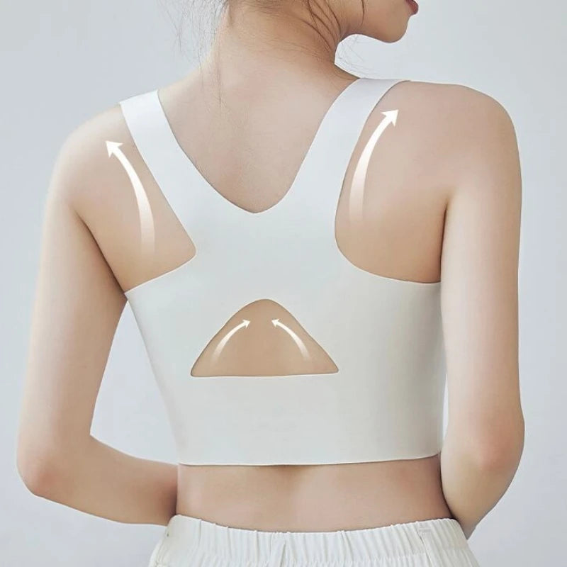 Posture Corrector Bra Seamless Push Up Shockproof Women
