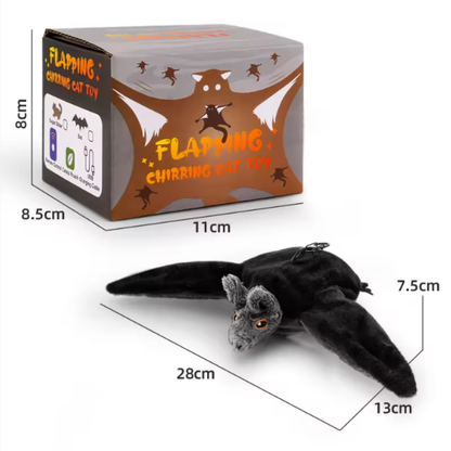 Touch—Activated Flapping Bat Dog Toy with Catnip
