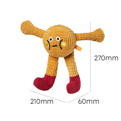 Crinkle Waffle Cat Toy with Catnip Pocket and Squeaky Sound