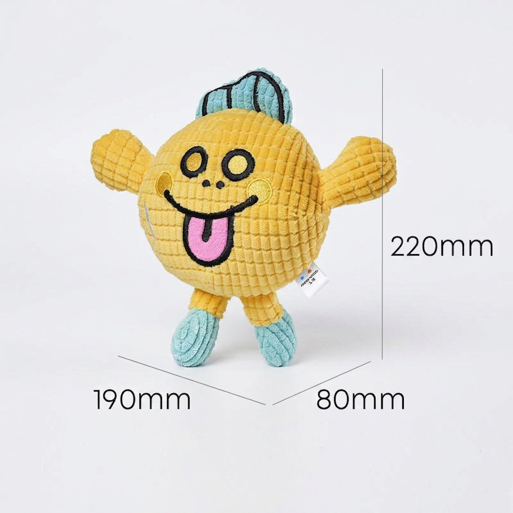 Crinkle Waffle Cat Toy with Catnip Pocket and Squeaky Sound