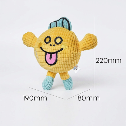 Crinkle Waffle Cat Toy with Catnip Pocket and Squeaky Sound