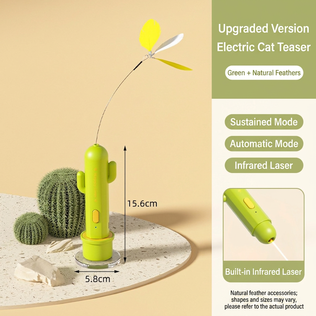 2in1 Automatic Butterfly & Laser Cat Toy