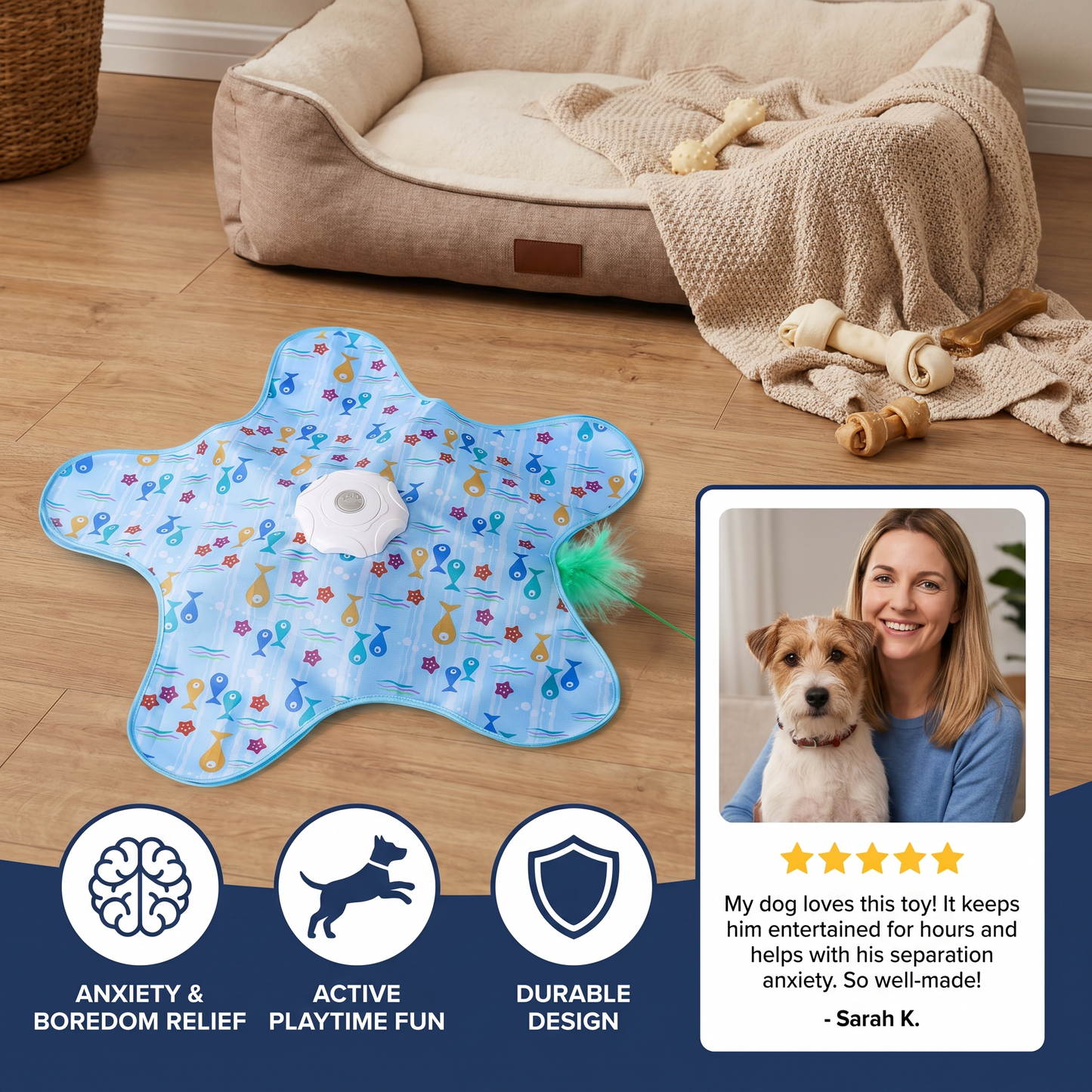 HuntingFun Dog Pro – Automatic Dog toy for stress relief and playtime fun