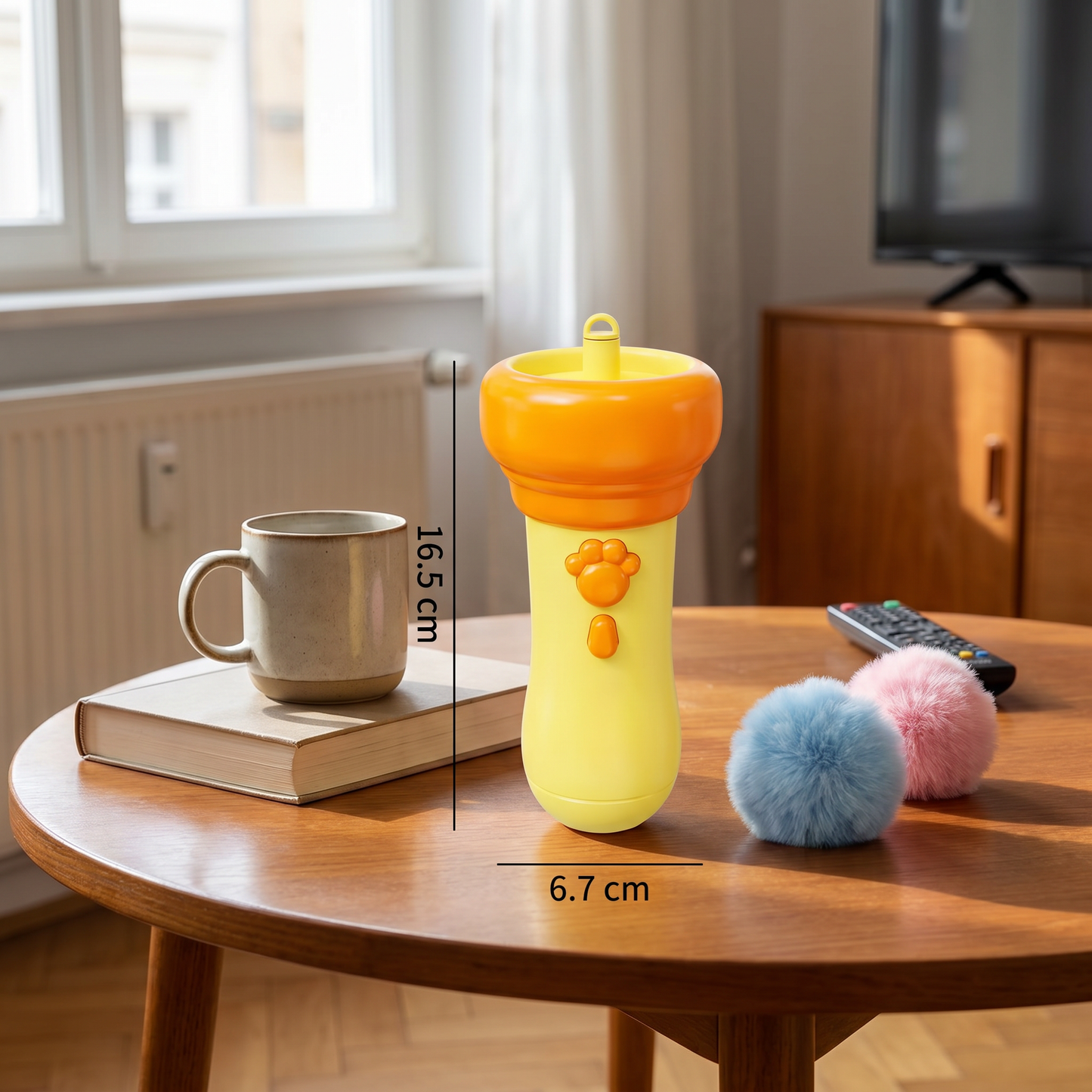 Interactive Pom-Pom Launcher Tod for Cats