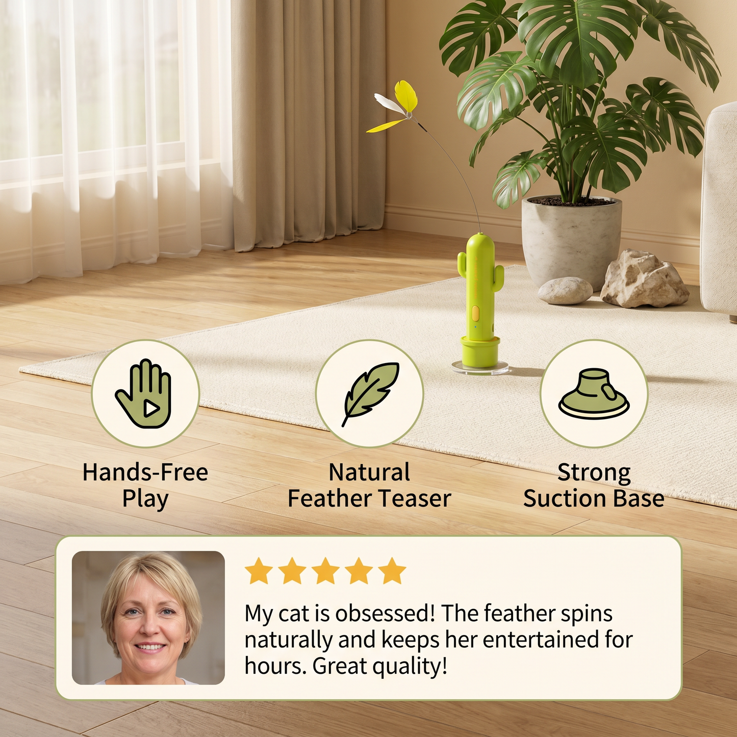 2in1 Automatic Butterfly & Laser Cat Toy