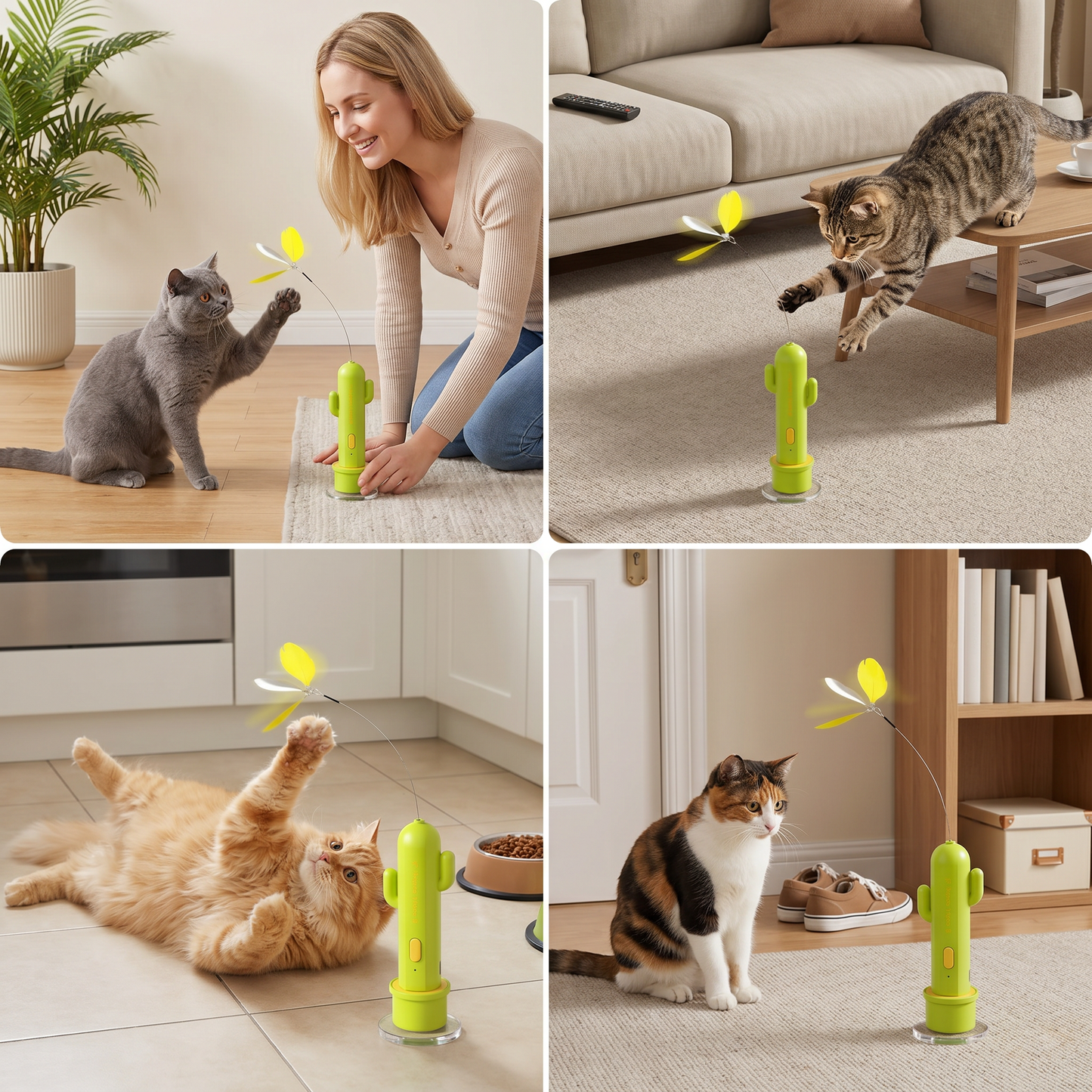 2in1 Automatic Butterfly & Laser Cat Toy