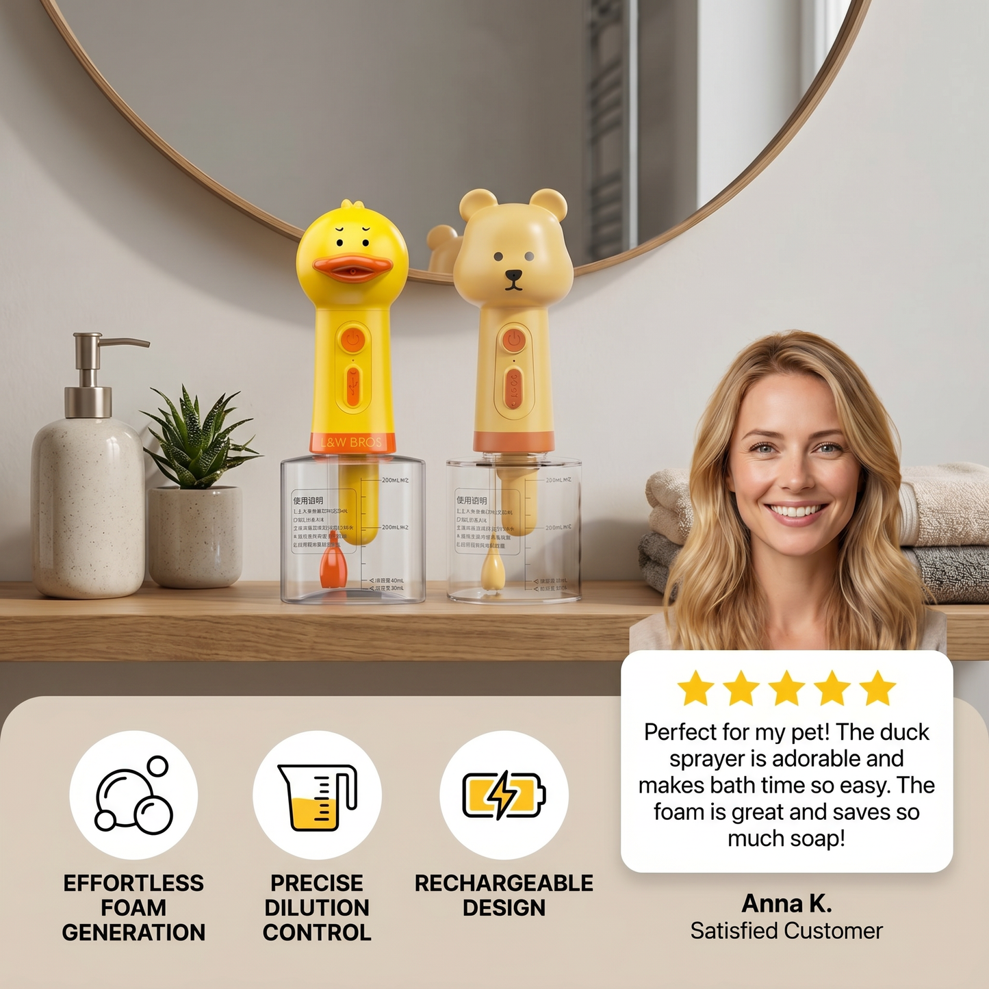 Automatic Duck Pet Foam Sprayer
