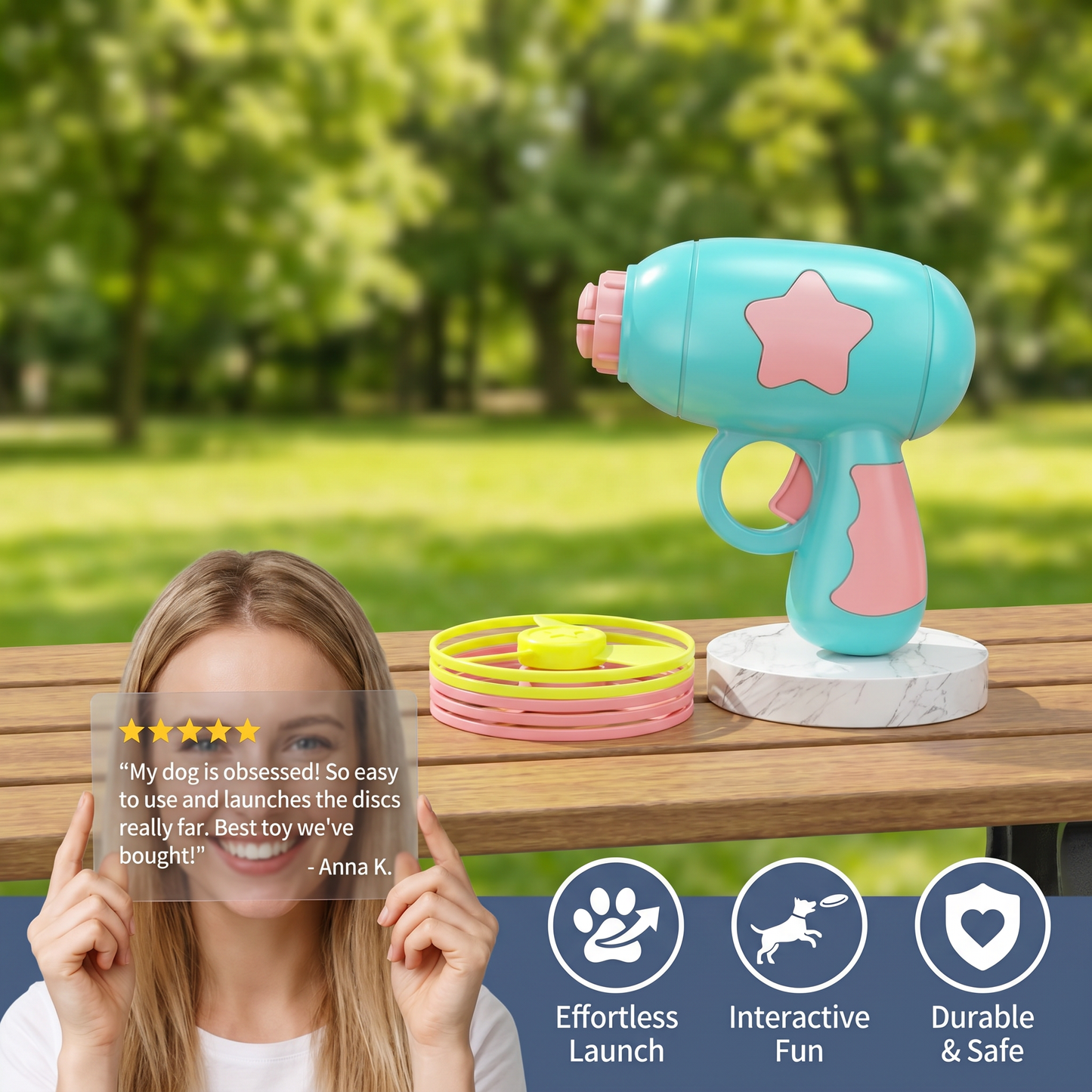 Pet Flying Disc Launcher