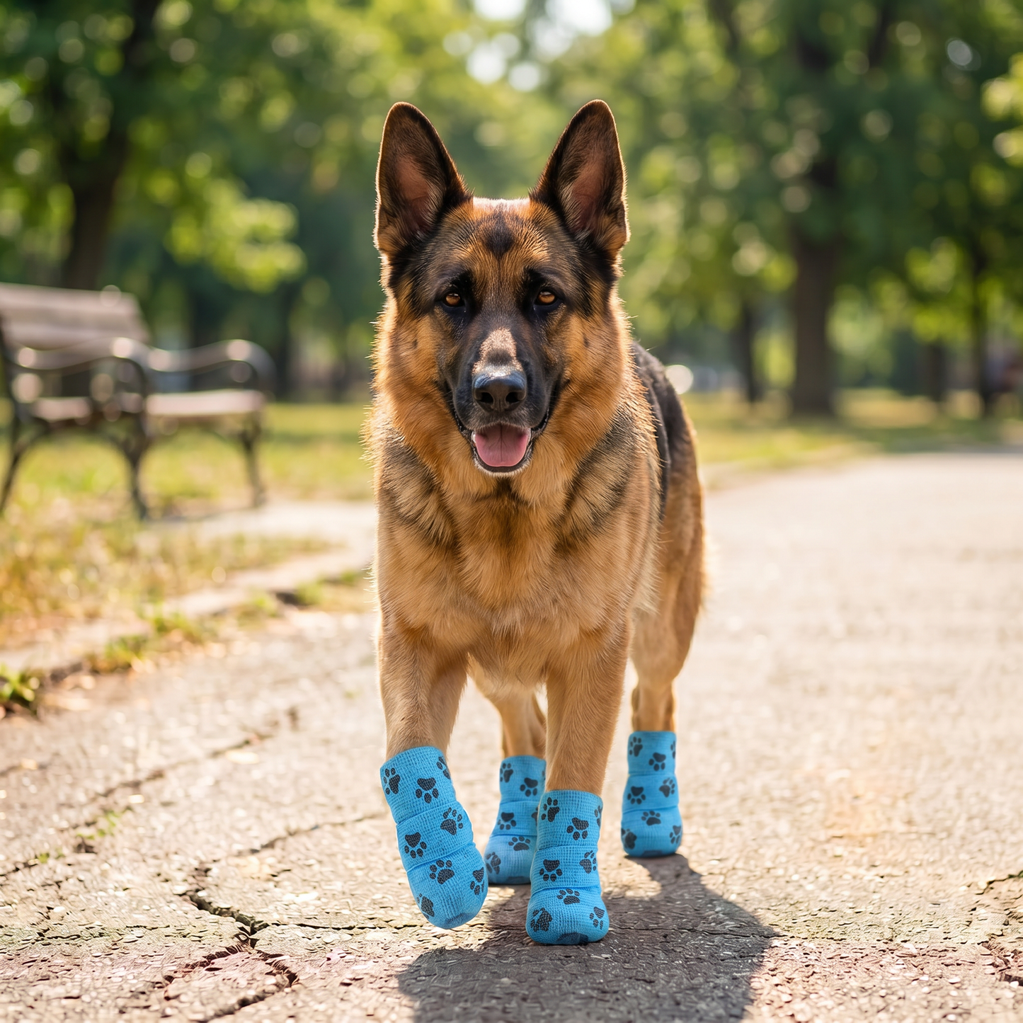 Self-Adhesive Pet Bandage Wrap for Hot Pavement & Snow Protection