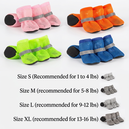 Breathable Mesh Dog Shoes for Hot Days – Soft Sole for Small & Large Dogs