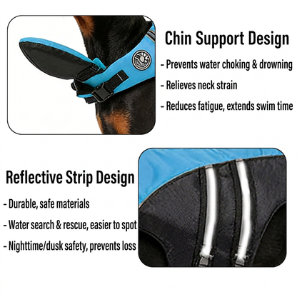 Dog Safety Swim Vest with Rescue Handle