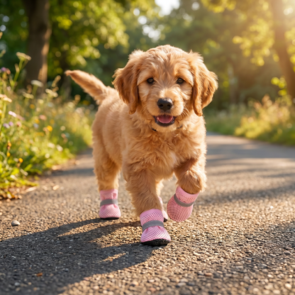 Breathable Mesh Dog Shoes for Hot Days – Soft Sole for Small & Large Dogs