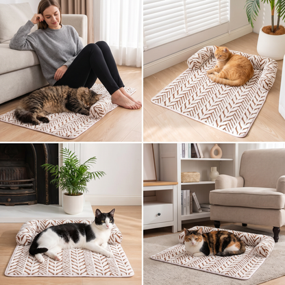 Ultra-Soft orthopedic Non-Slip Cat Bed Mat
