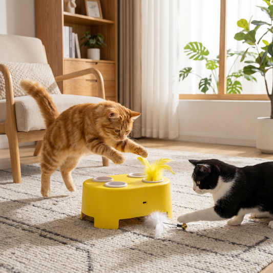 Automatic Feather Chase Toy for Cats