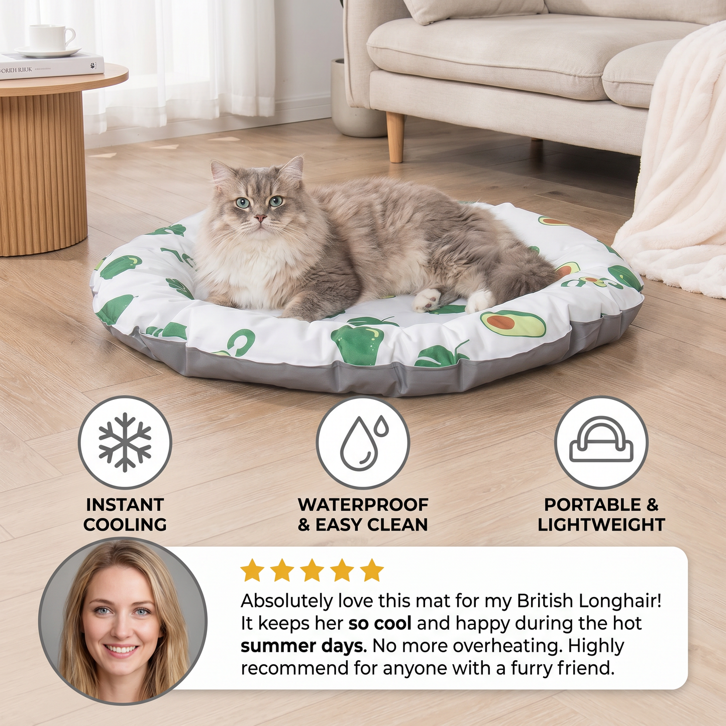 Practical Cooling Mat for Cats – Refreshing Summer Mat for Hot Days