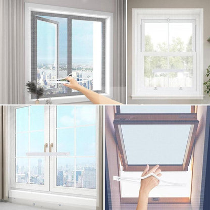 ⏳ Limited-time Special Price:£ 7.99！！ ✨FlyFree™ 3-Second Fit Window Mesh 🌬️ Ultra-fine 1.0mm mesh 🦟 Blocks virtually all bugs ✅ Breathable & invisible 🏡 Trusted by thousands of UK homes for a bug-free summer!