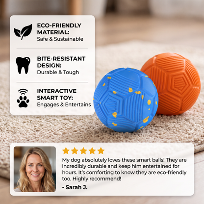 Eco-Friendly Bite-Resistant Smart Interactive Automatic Dog Ball