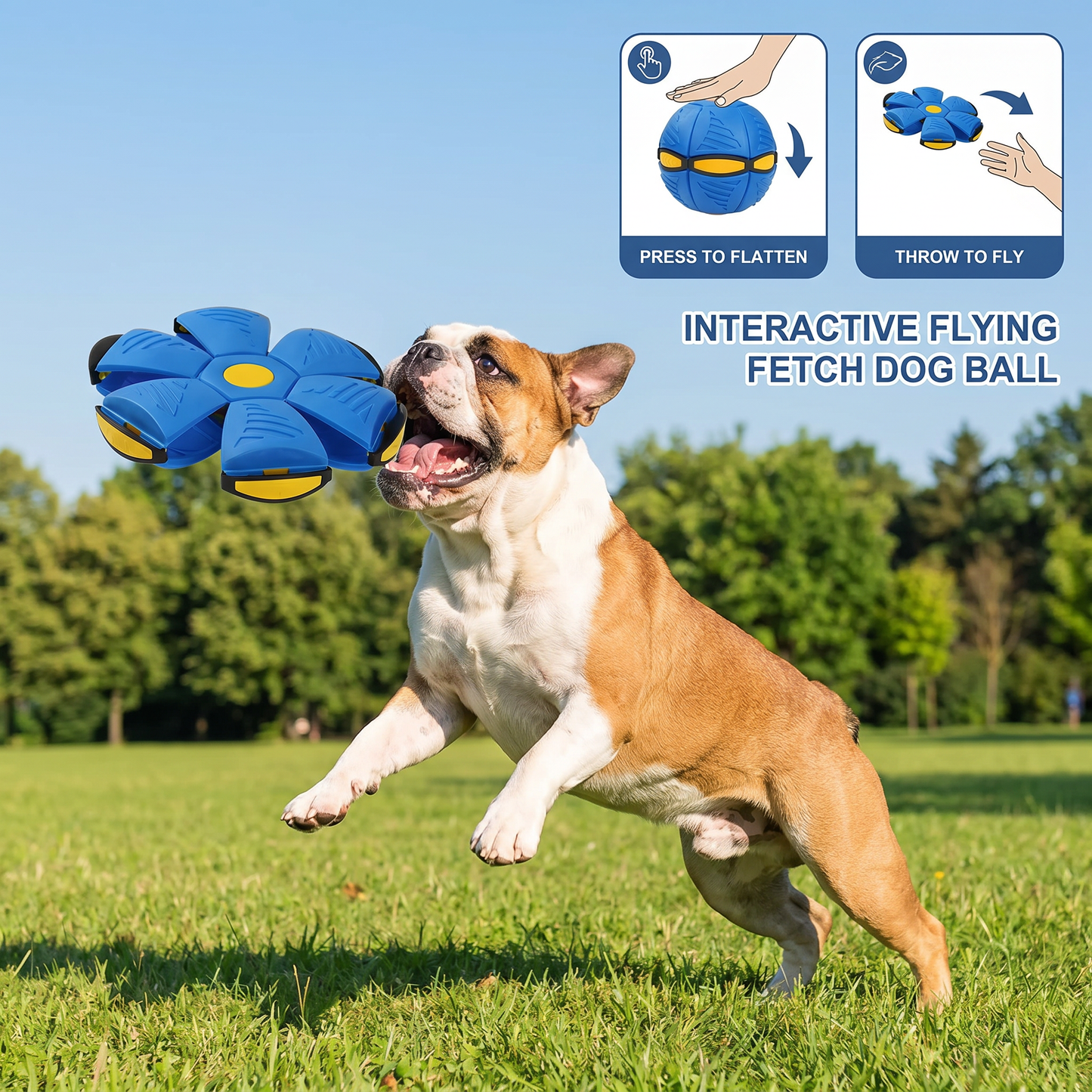 Interactive Flying Fetch Dog Ball