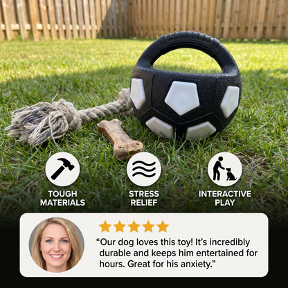 Durable toy ball for stress relief for dogs