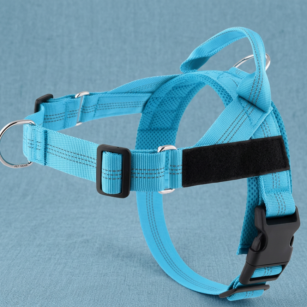 Personalized Reflective No-Pull Dog Harness with Custom Name Patch