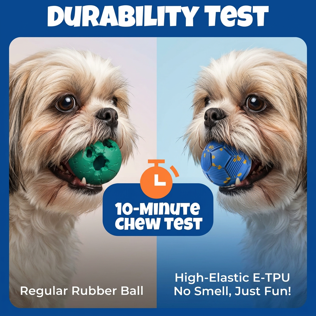 Eco-Friendly Bite-Resistant Smart Interactive Automatic Dog Ball
