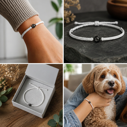 Personalized Pet Photo Projection Keepsake Bracelet