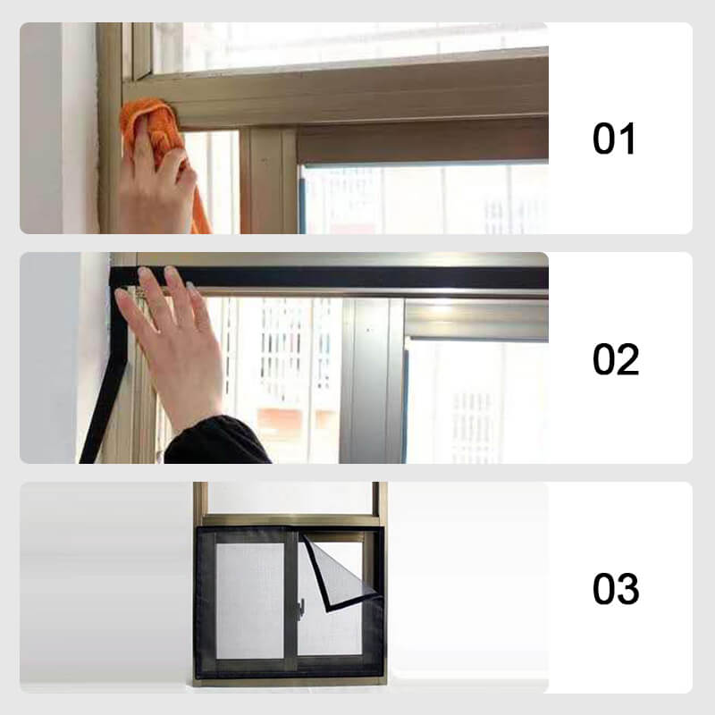 ⏳ Limited-time Special Price:£ 7.99！！ ✨FlyFree™ 3-Second Fit Window Mesh 🌬️ Ultra-fine 1.0mm mesh 🦟 Blocks virtually all bugs ✅ Breathable & invisible 🏡 Trusted by thousands of UK homes for a bug-free summer!