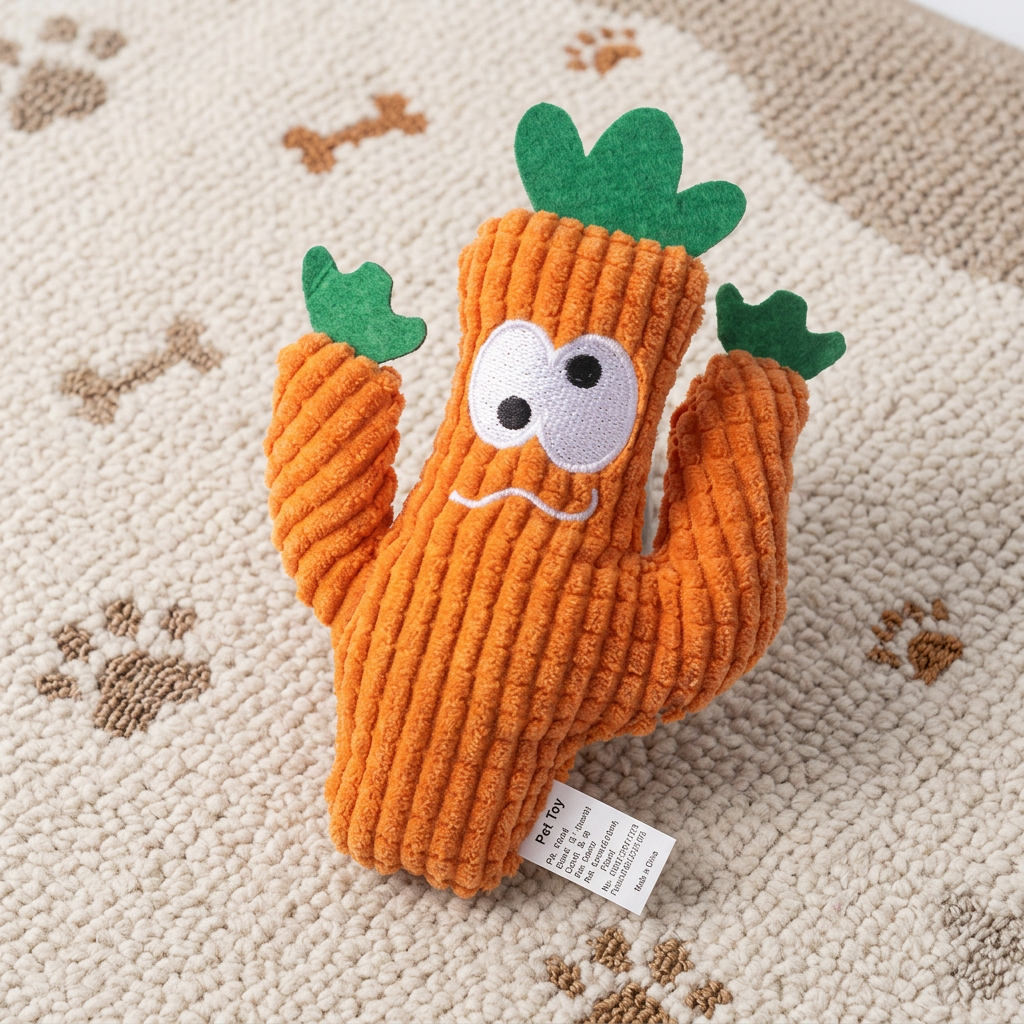 Catnip-Filled Cactus Teeth Cleaning Cat Toy