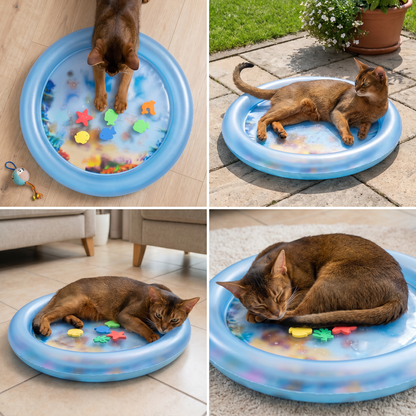 Interactive Cooling Waterbed for Cats 2.0