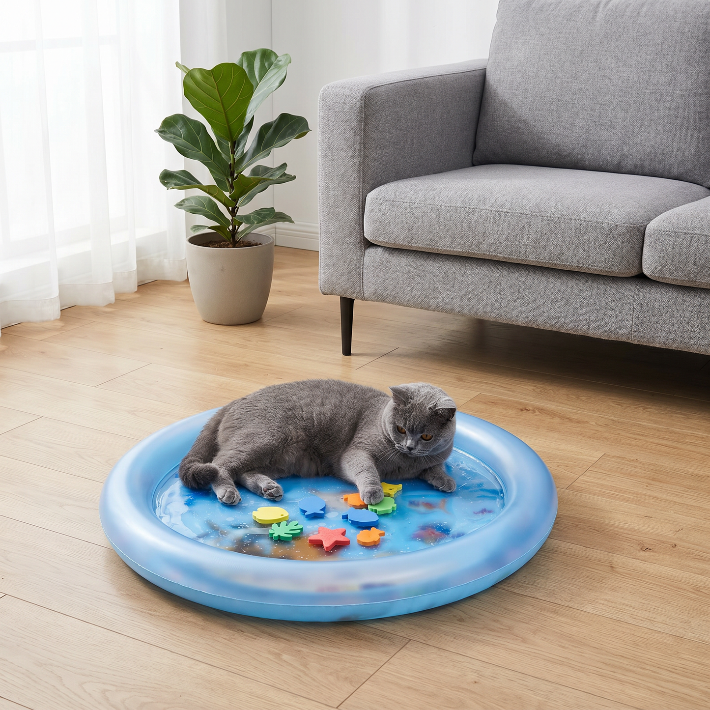 Interactive Cooling Waterbed for Cats 2.0