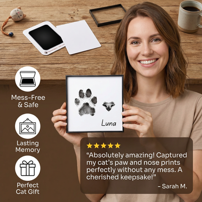 Pet Paw & Nose Print Kit – DIY Keepsake for Cat
