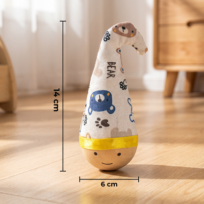 Natural Beech Wood Roly Poly Toy