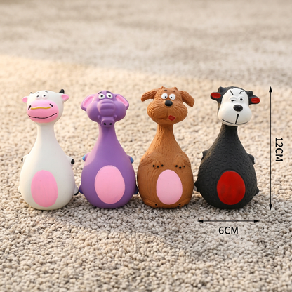 Durable Eco-Friendly Latex Squeaky Dental Dog Toy