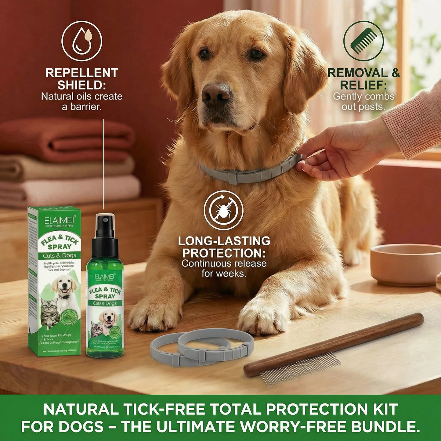 Natural Tick-Free Total Protection Kit for Dogs – The Ultimate Worry-Free Bundle