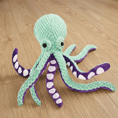 Large Octopus Plush Squeaky Dog Toy
