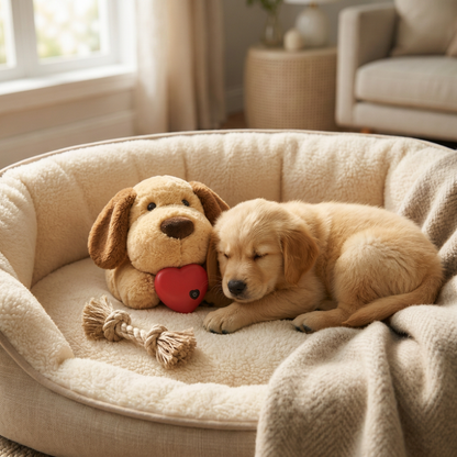 Calming Heartbeat Comfort Plush for Pets – Anxiety & Stress Relief