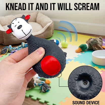 Durable Eco-Friendly Latex Squeaky Dental Dog Toy