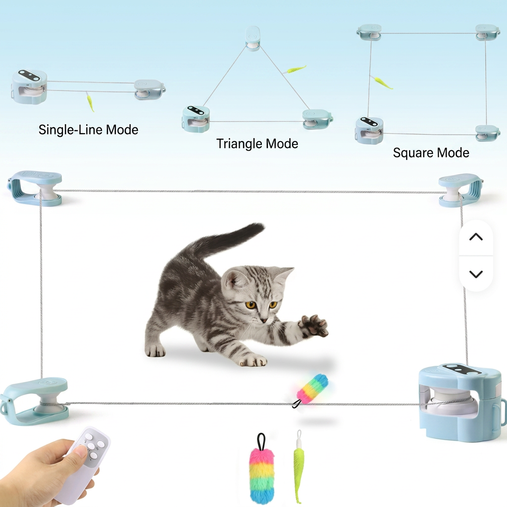 Automatic Cat Chasing Track Toy