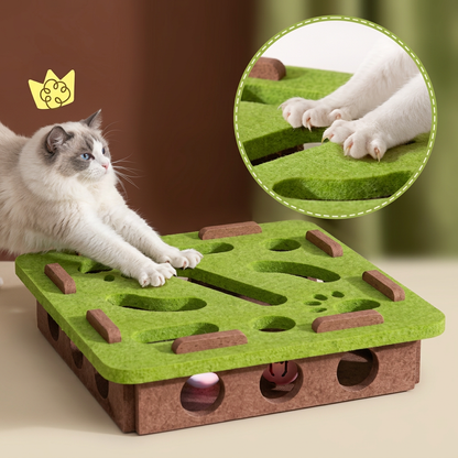 Interactive Cat Puzzle Felt Box Toy