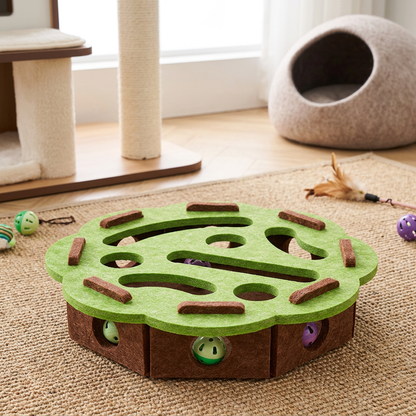 Interactive Cat Puzzle Felt Box Toy