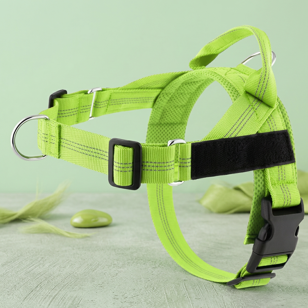 Personalized Reflective No-Pull Dog Harness with Custom Name Patch