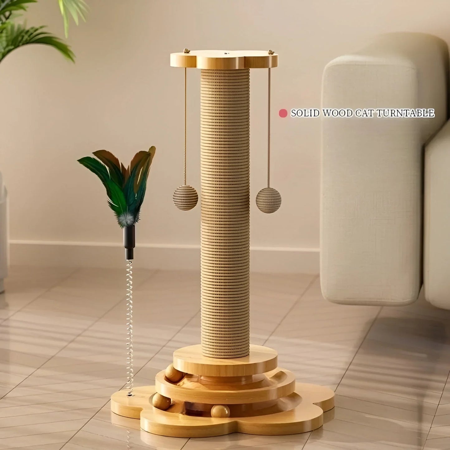 EcoPlay Balls – Wooden Cat Toy