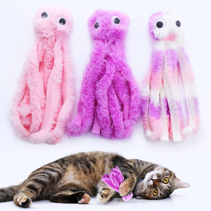 Cute Octopus Cat Toy