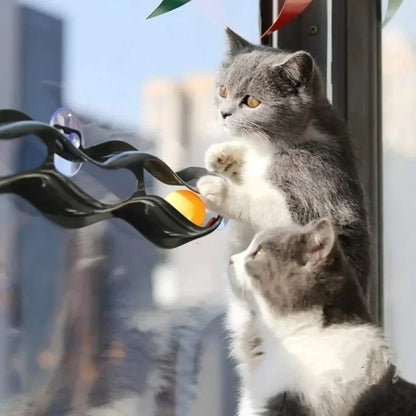 Window Table Tennis Cat Toy