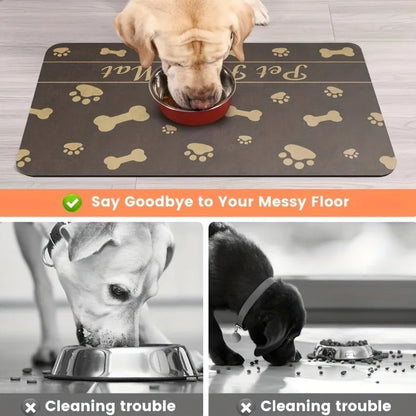 Pet Placemat No Stain Quick Drying Absorbent