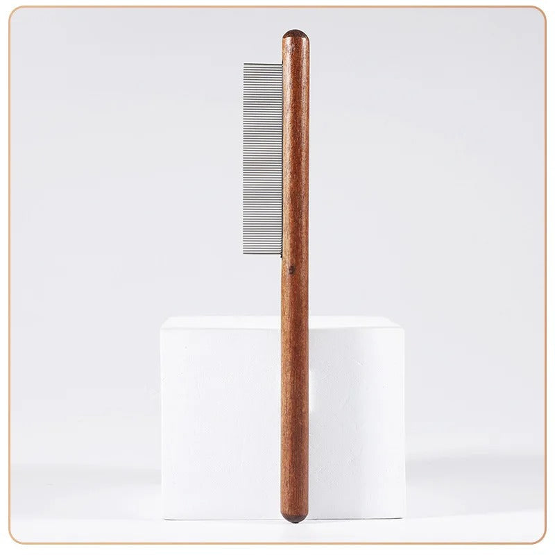 Premium Cat Comb: Stainless Steel Grooming for a Healthy Coat