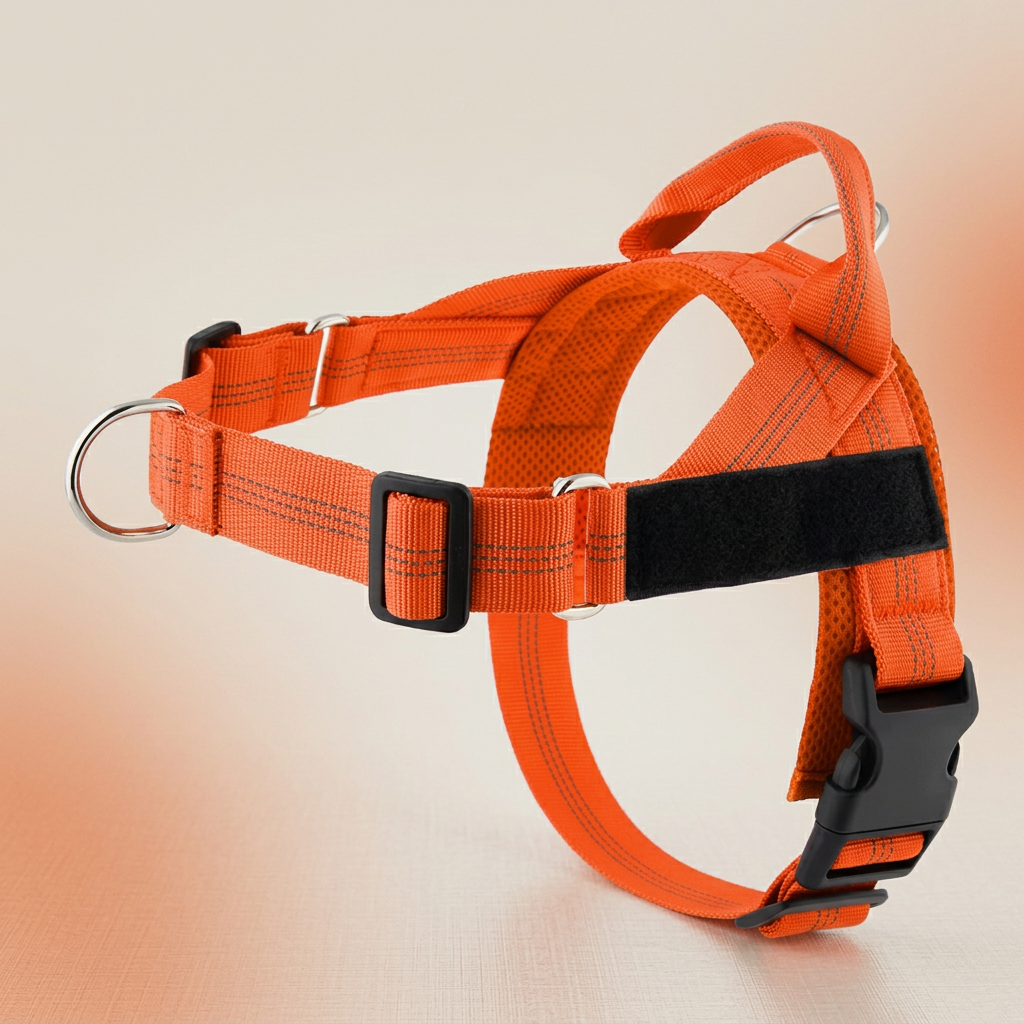 Personalized Reflective No-Pull Dog Harness with Custom Name Patch