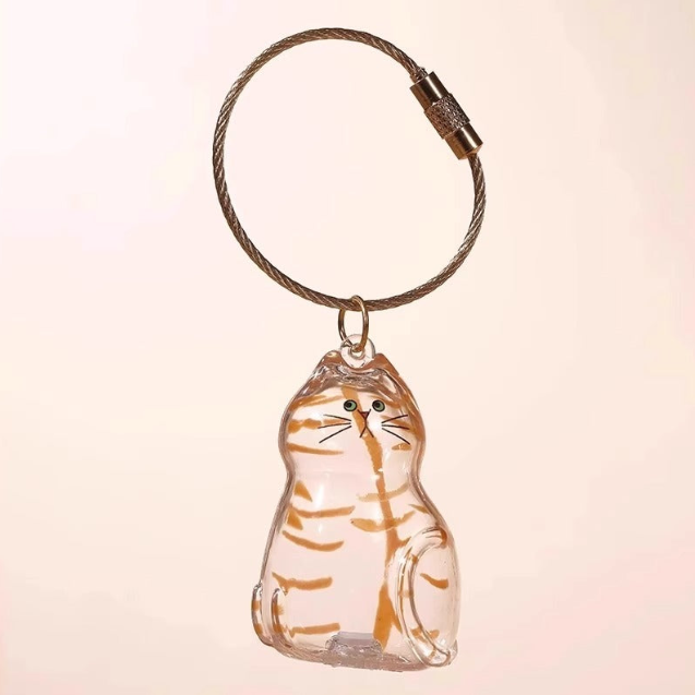 Cat Hair Keepsake Keychain – Pet Fur Memory Holder